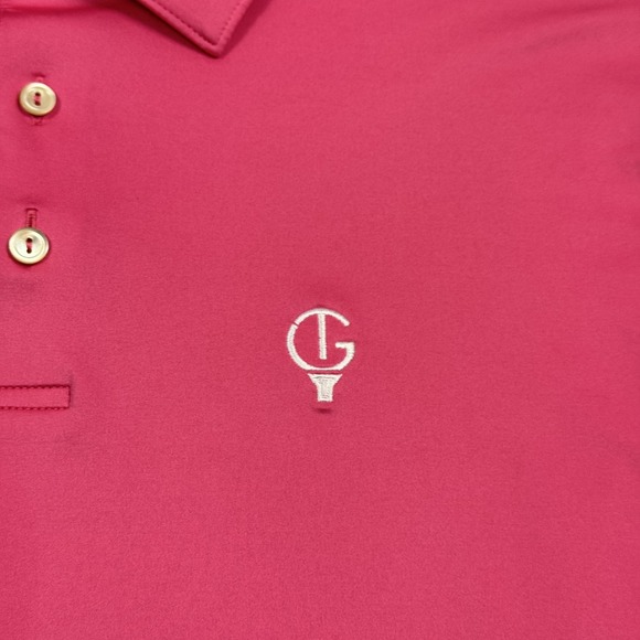 Peter Millar Polo Shirt Mens Large Pink Summer Comfort Golf Performance Stretch - Picture 5 of 11